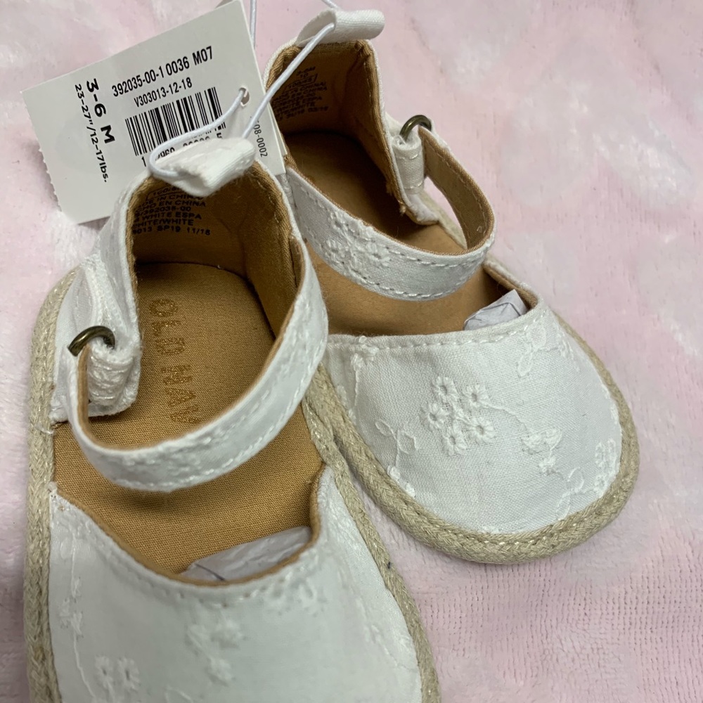 💕Eyelet D'Orsay Espadrilles for Baby💕 - Picture 2 of 7